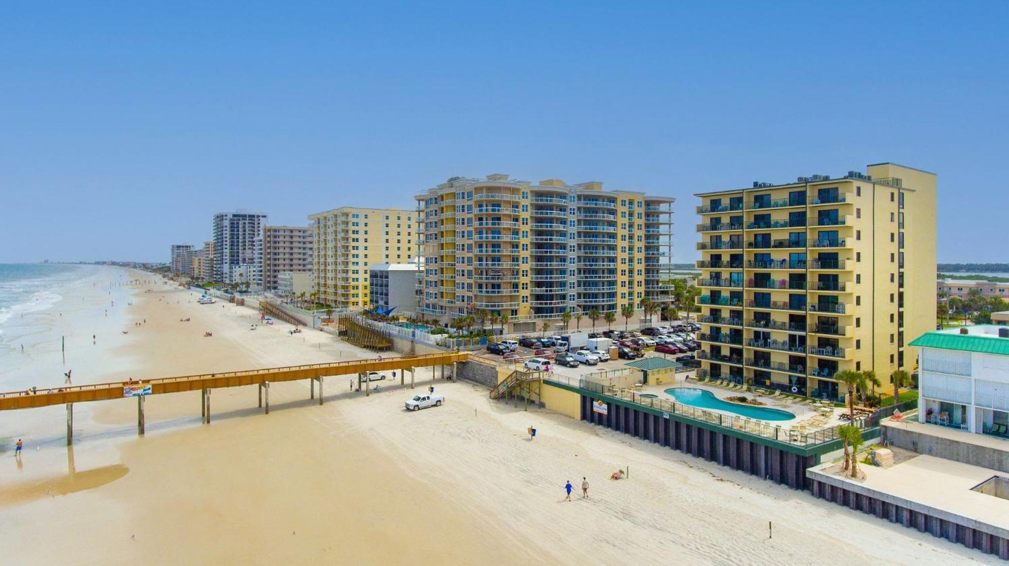 Ocean Views From Your Private Balcony! Sunglow Resort 606 By Brightwild Daytona Beach Shores Exteriör bild